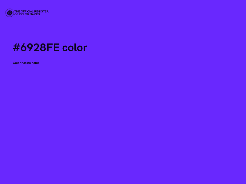 #6928FE color image