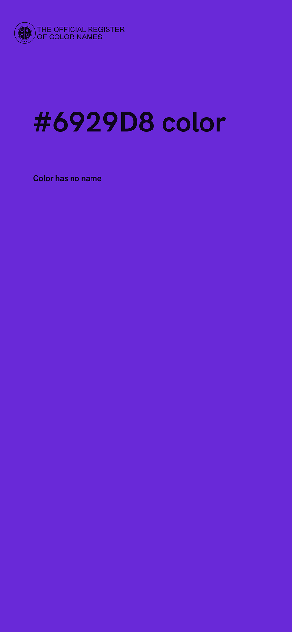 #6929D8 color image