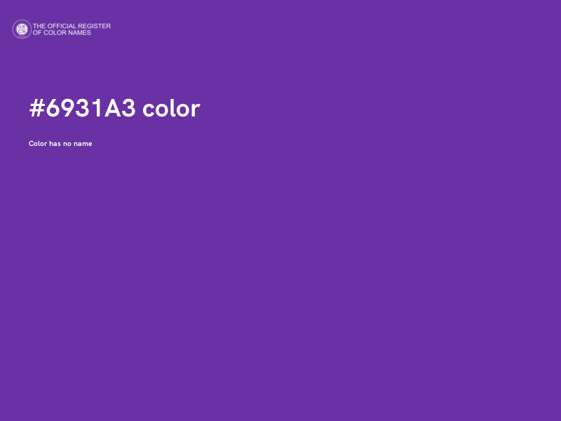 #6931A3 color image
