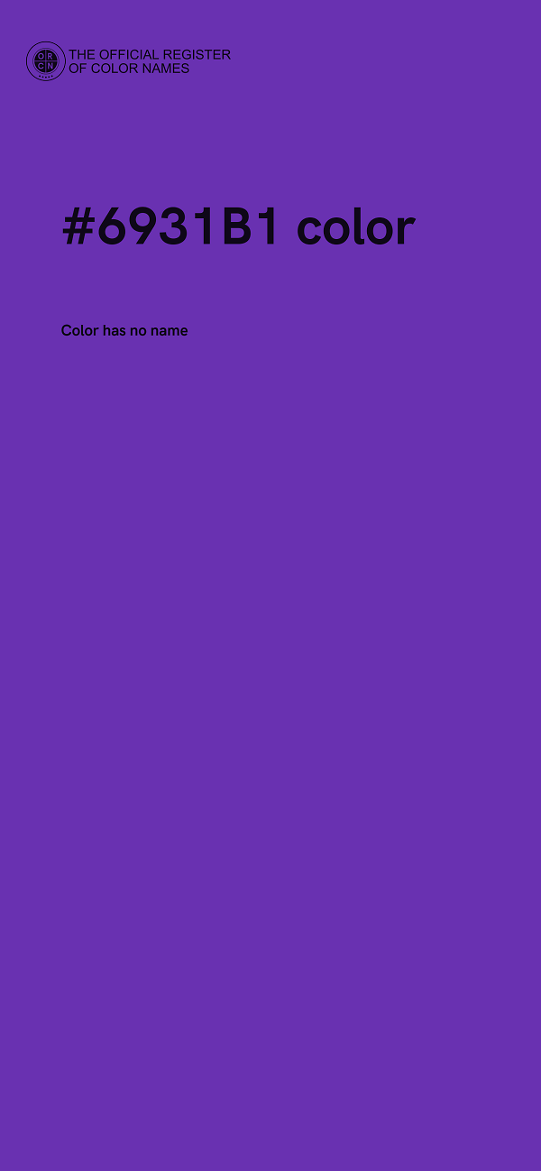#6931B1 color image