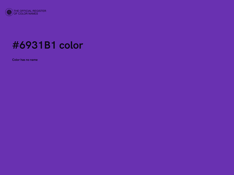 #6931B1 color image