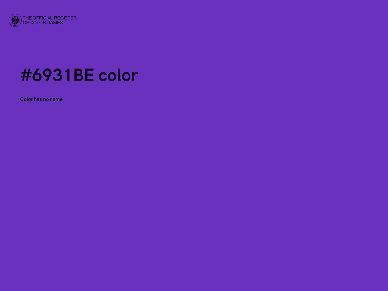 #6931BE color image