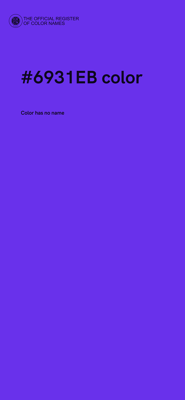 #6931EB color image