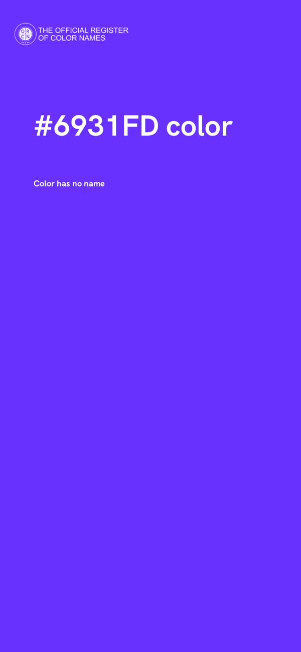 #6931FD color image