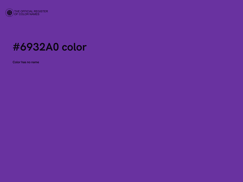 #6932A0 color image