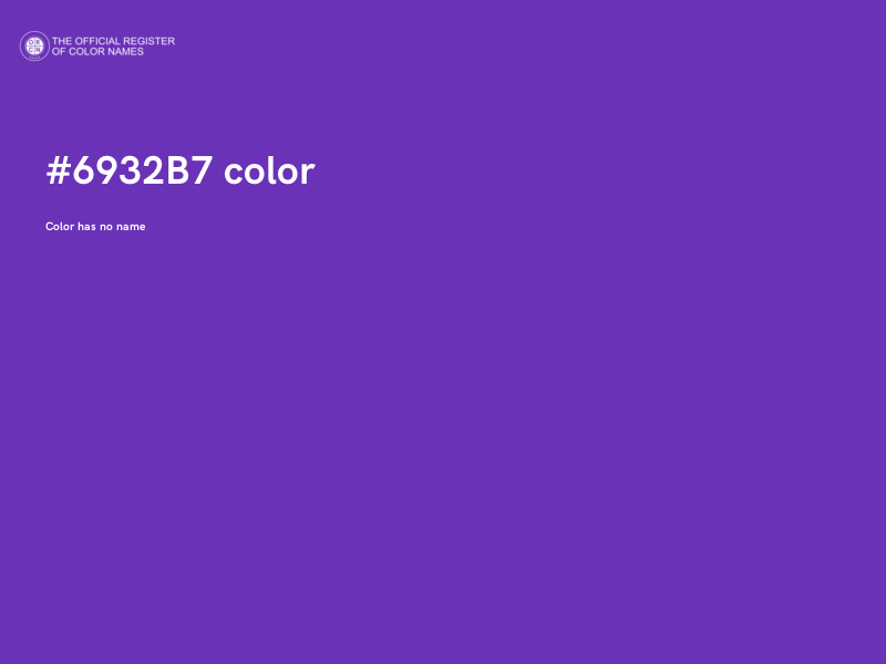 #6932B7 color image