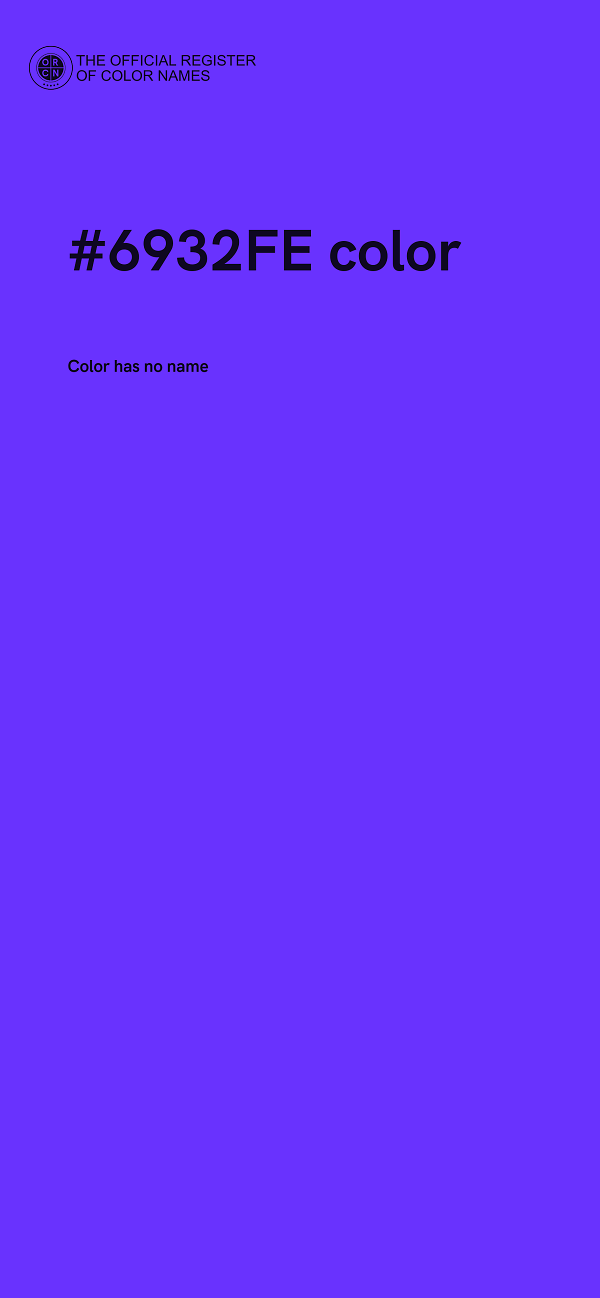 #6932FE color image