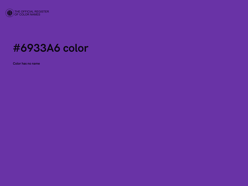 #6933A6 color image