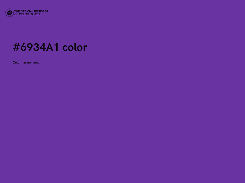 #6934A1 color image