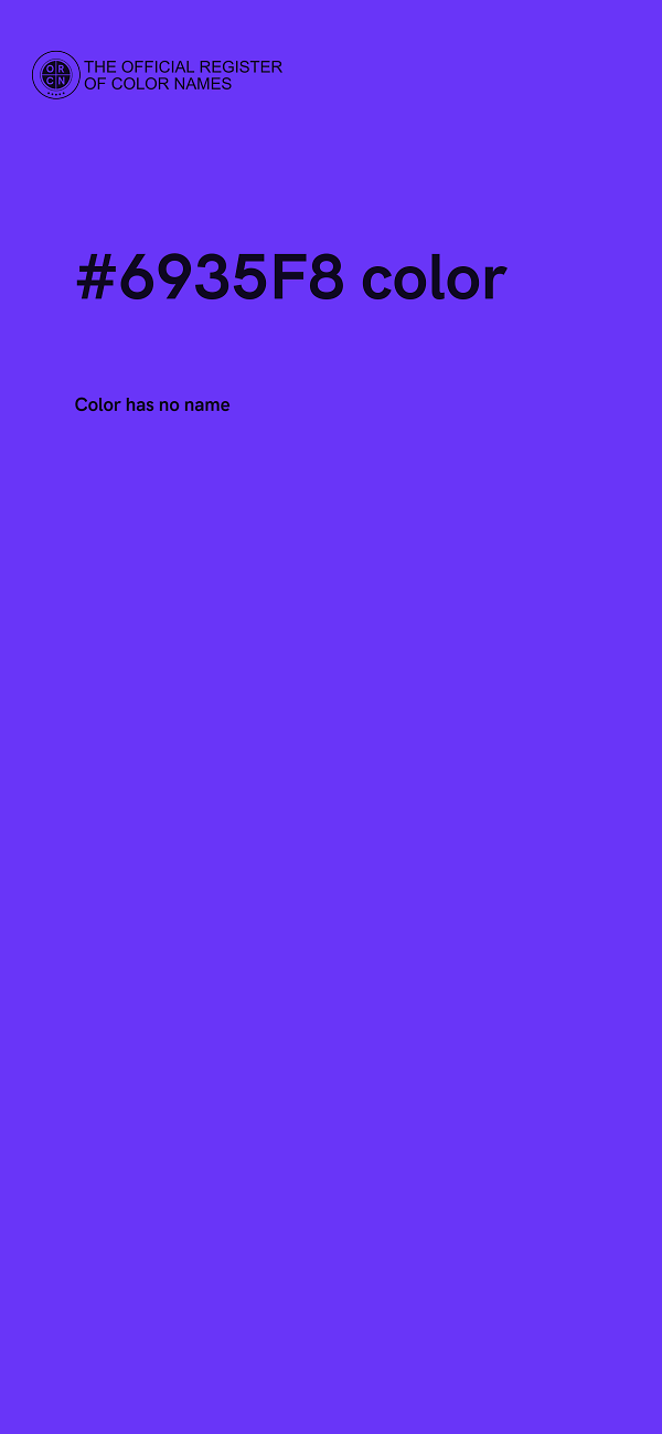 #6935F8 color image