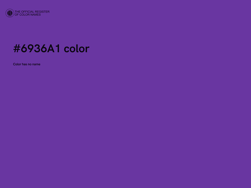#6936A1 color image