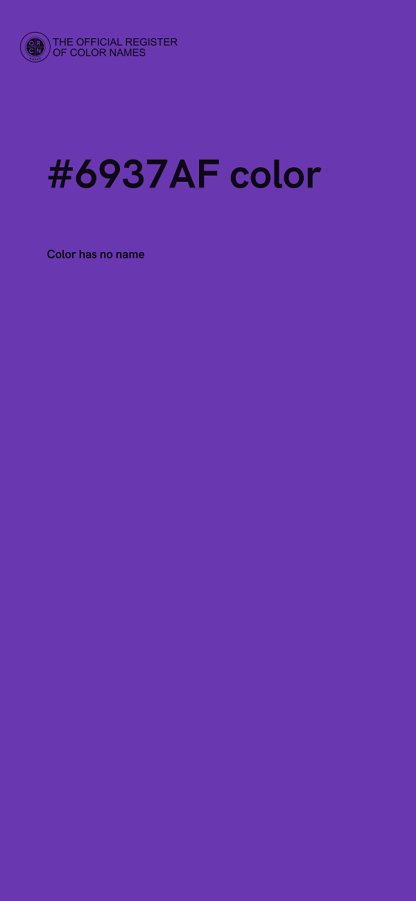 #6937AF color image