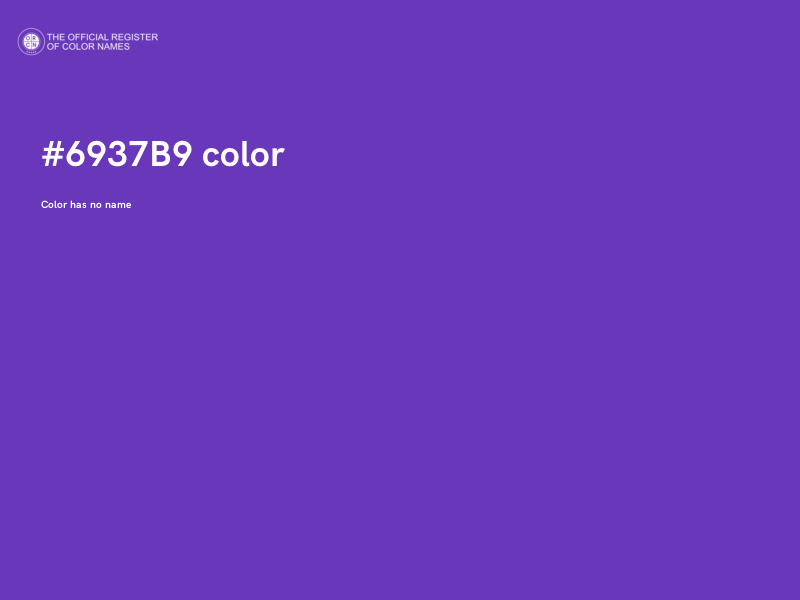 #6937B9 color image