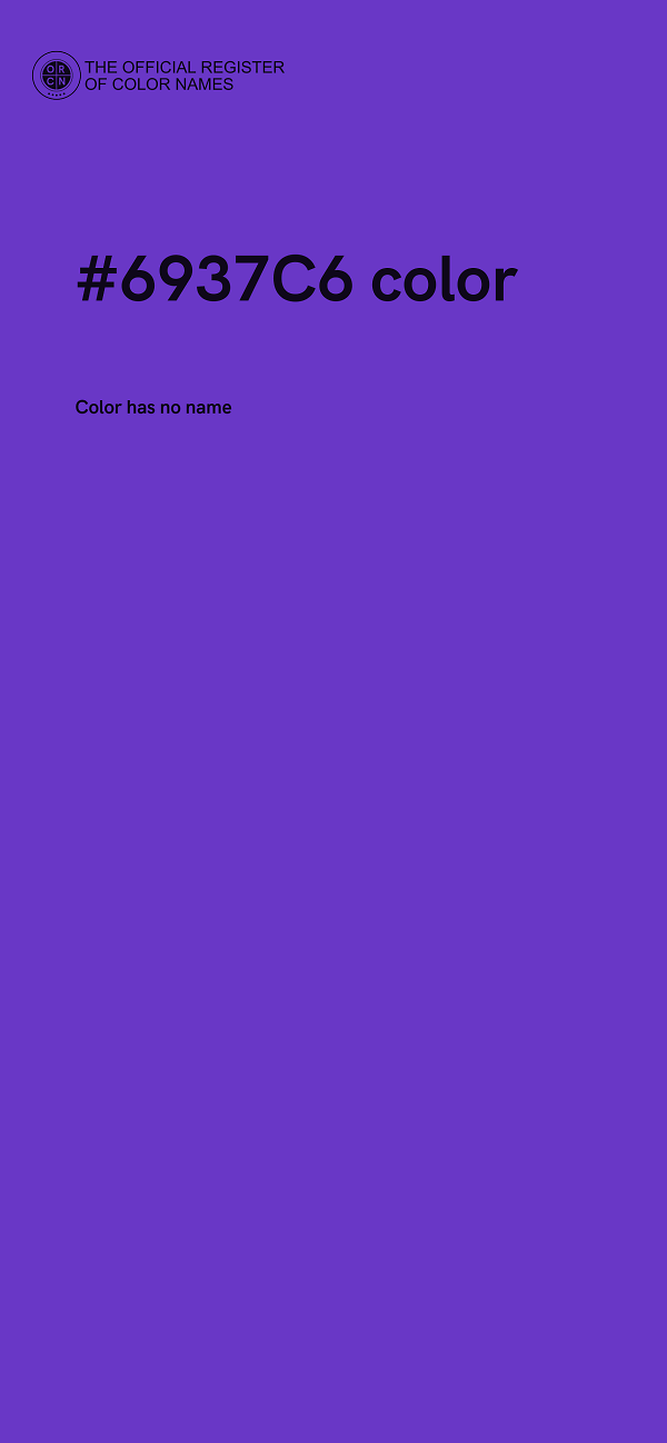 #6937C6 color image