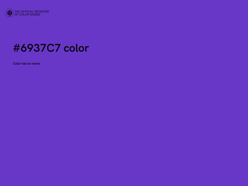 #6937C7 color image