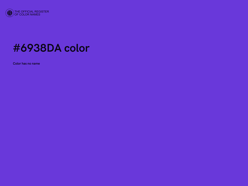 #6938DA color image