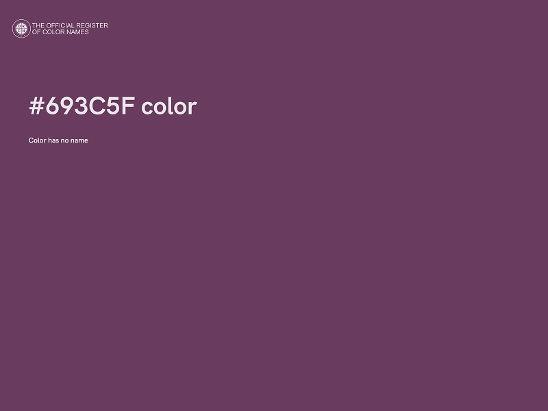 #693C5F color image