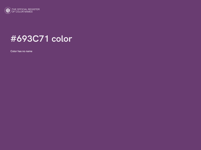 #693C71 color image