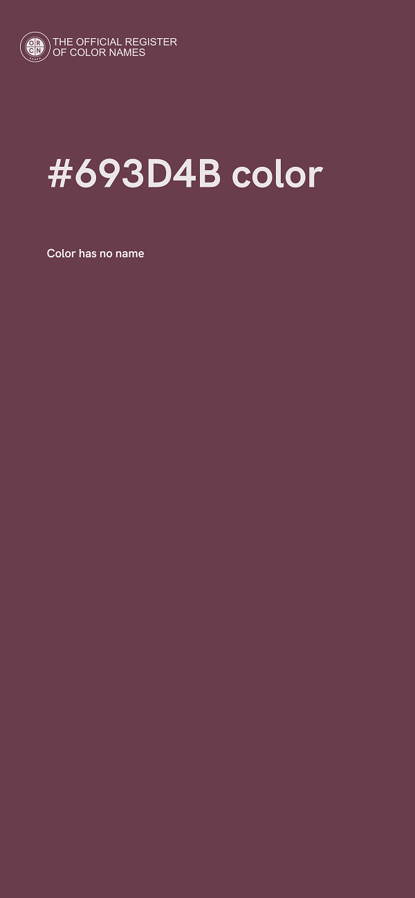 #693D4B color image