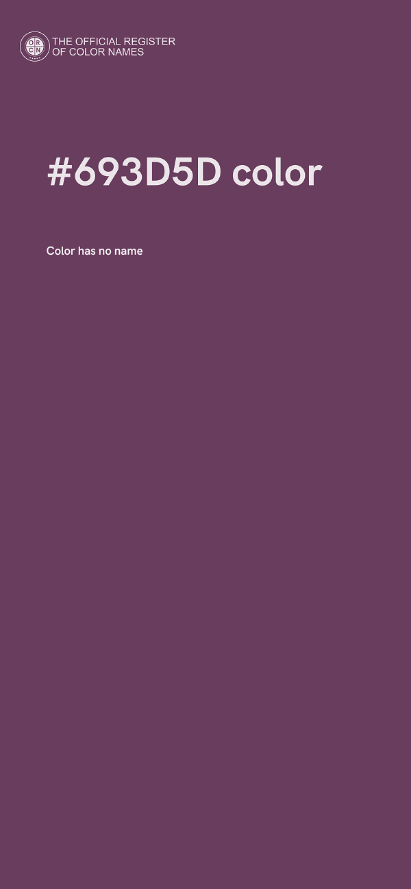 #693D5D color image