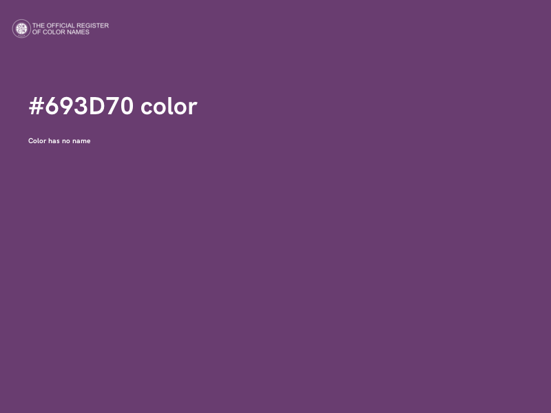 #693D70 color image
