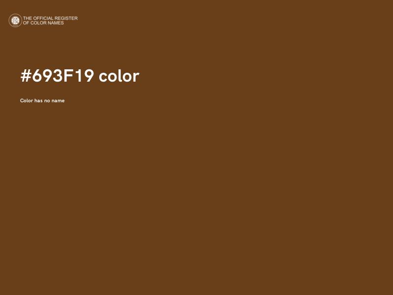 #693F19 color image