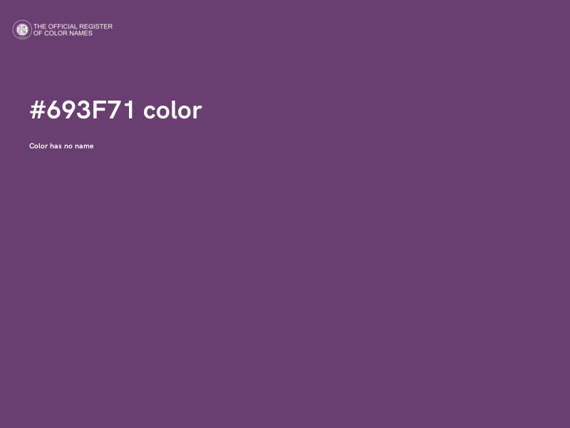 #693F71 color image