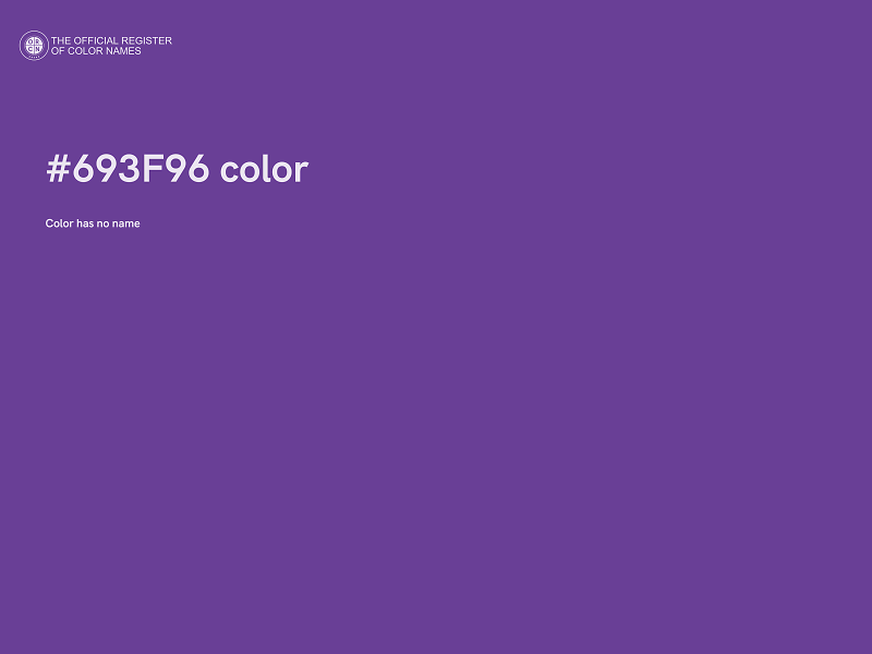 #693F96 color image