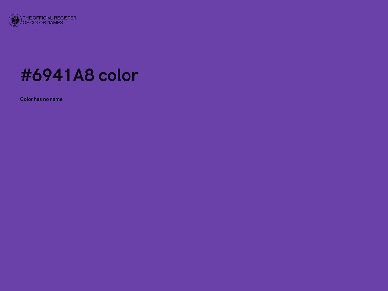 #6941A8 color image