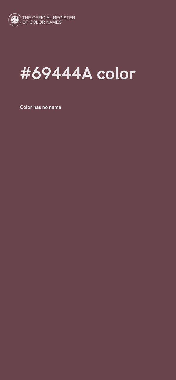 #69444A color image