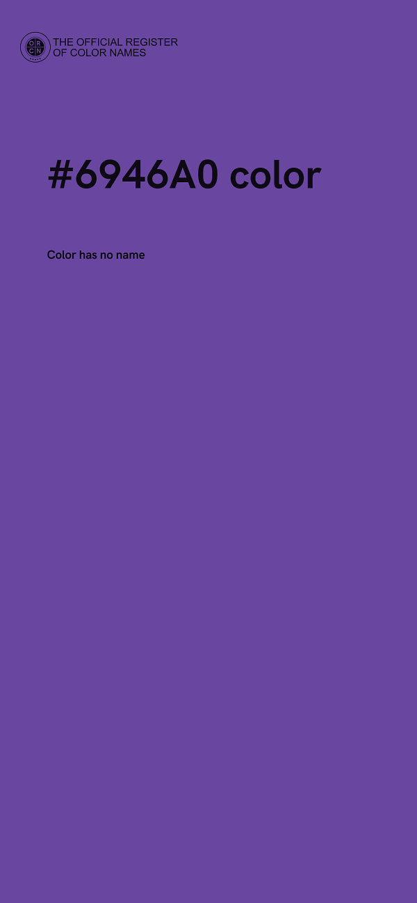#6946A0 color image