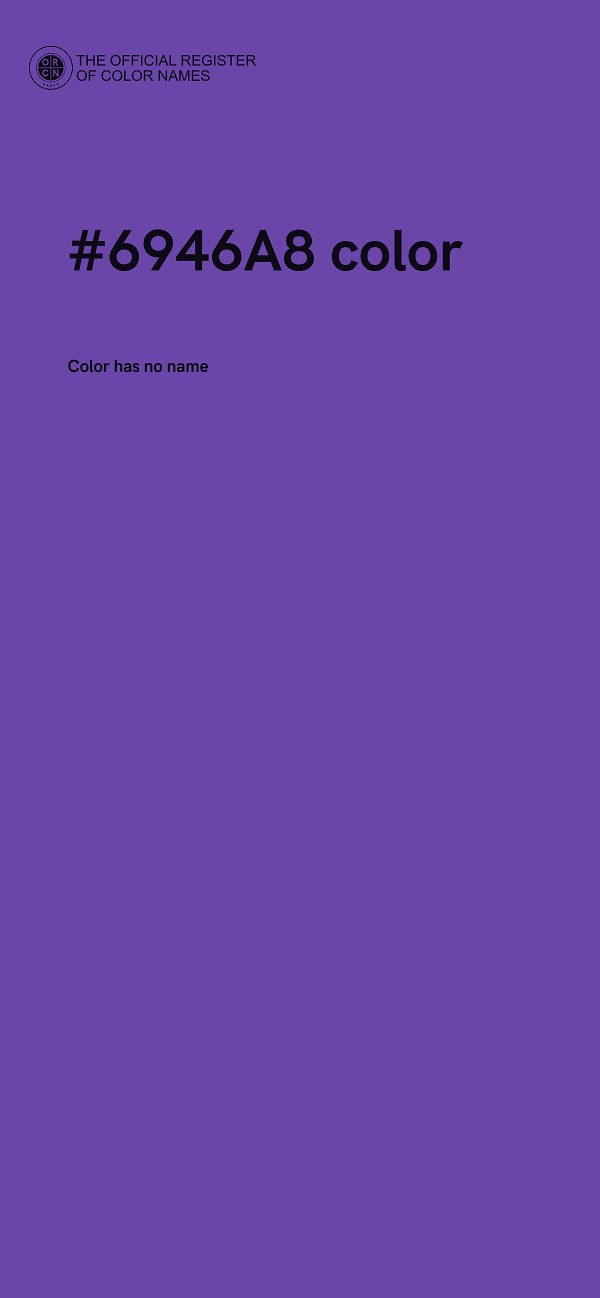 #6946A8 color image