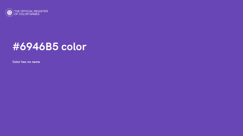 #6946B5 color image