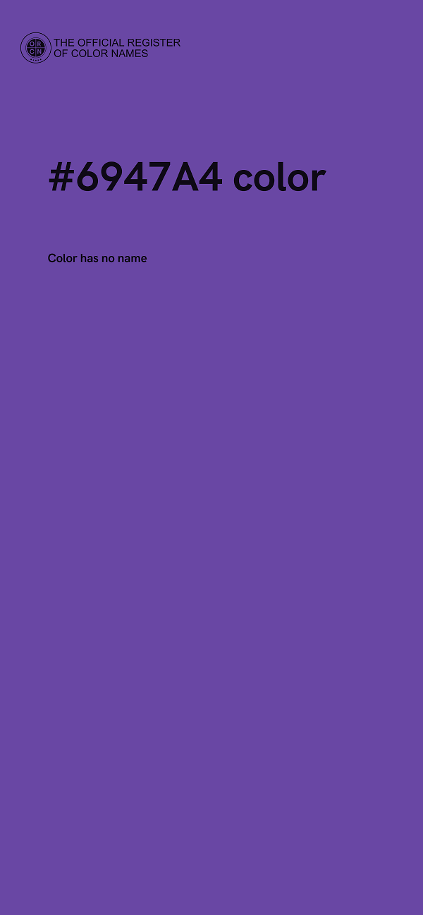 #6947A4 color image