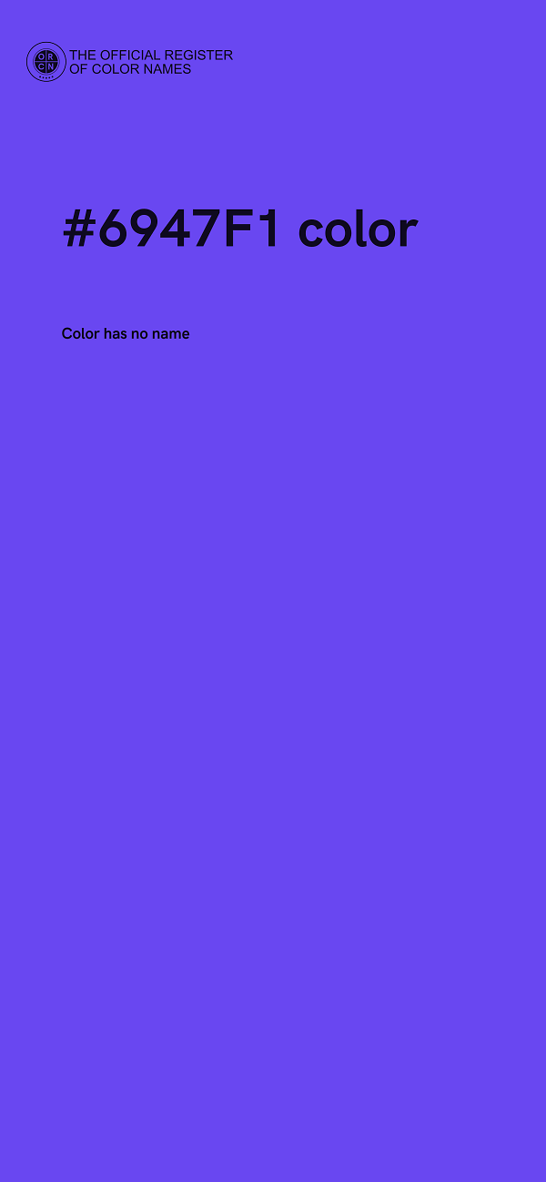 #6947F1 color image