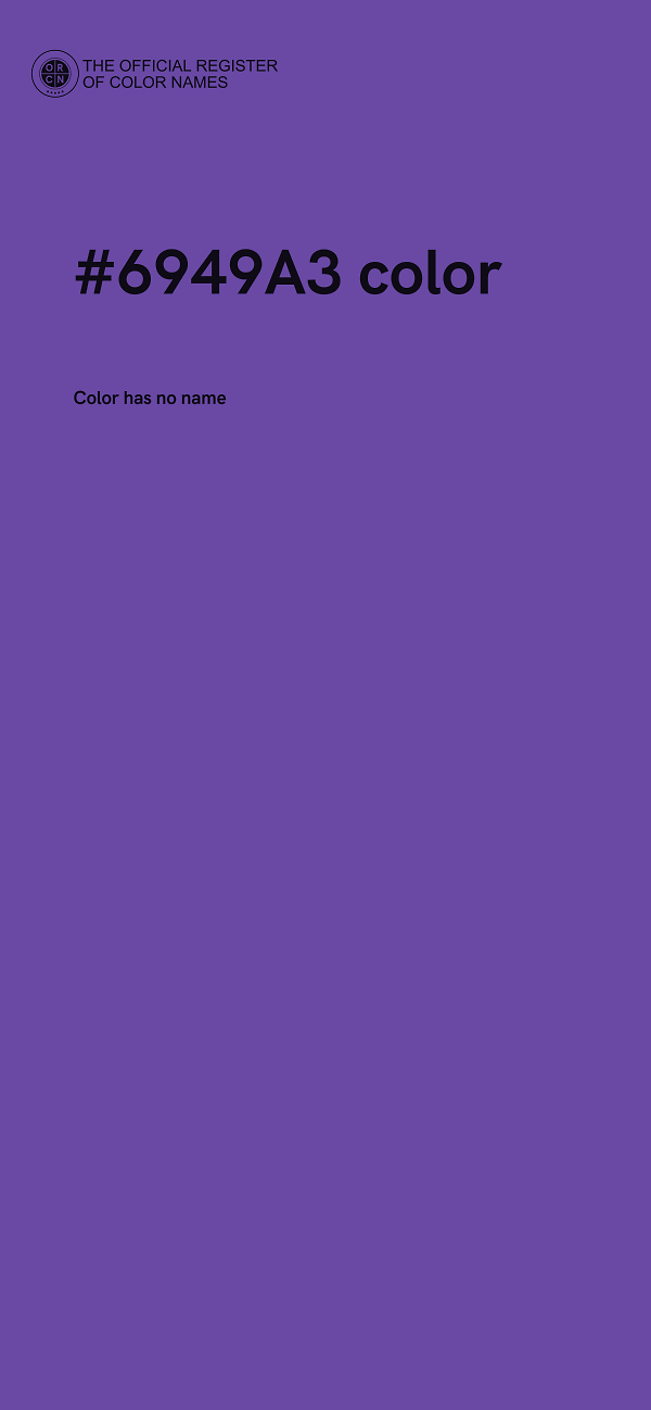 #6949A3 color image