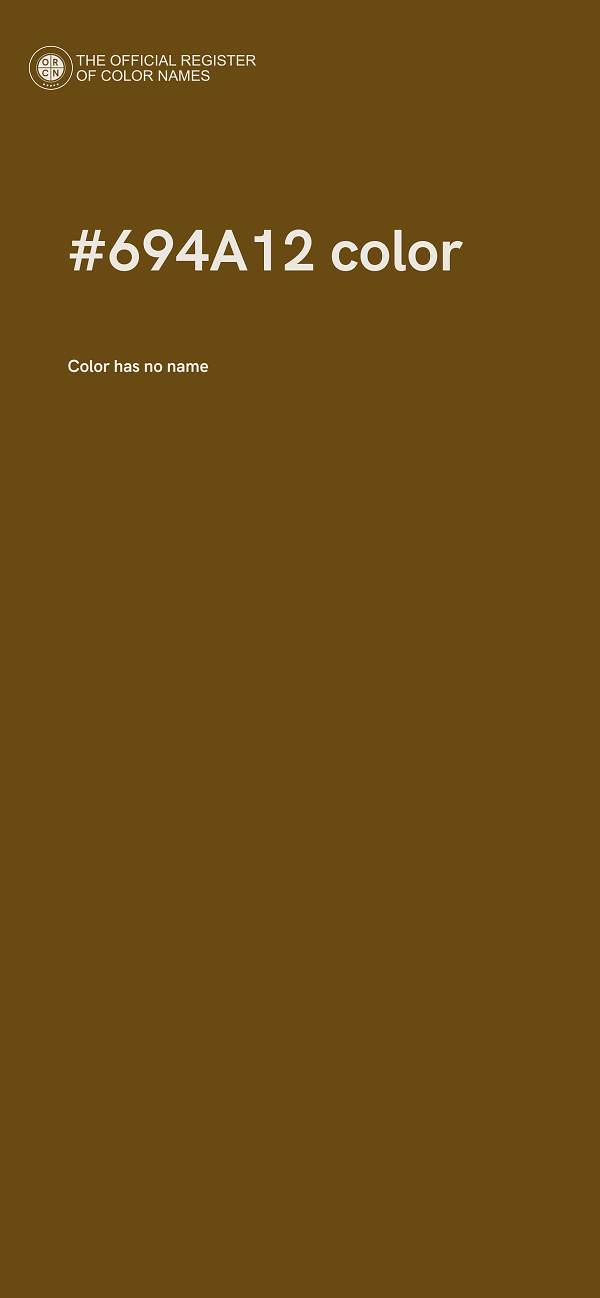 #694A12 color image