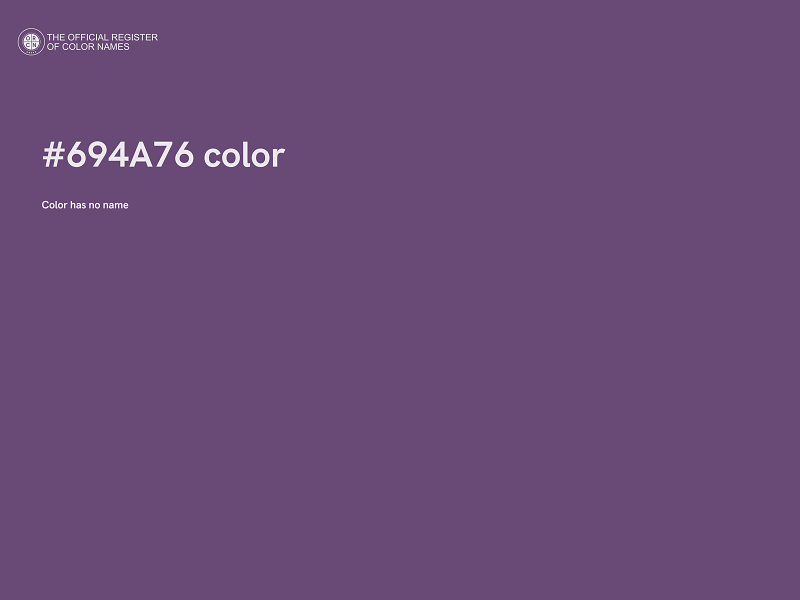 #694A76 color image