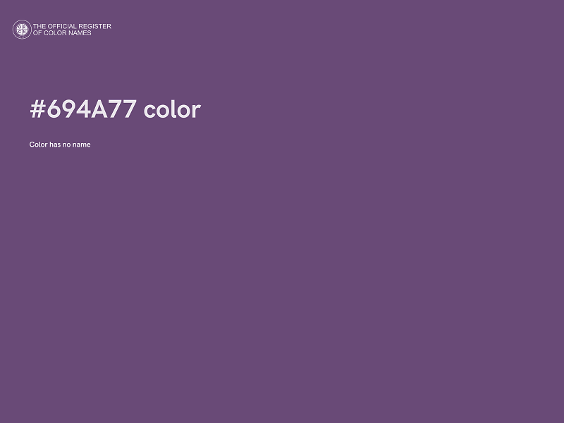 #694A77 color image