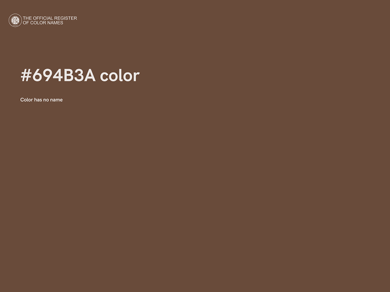 #694B3A color image