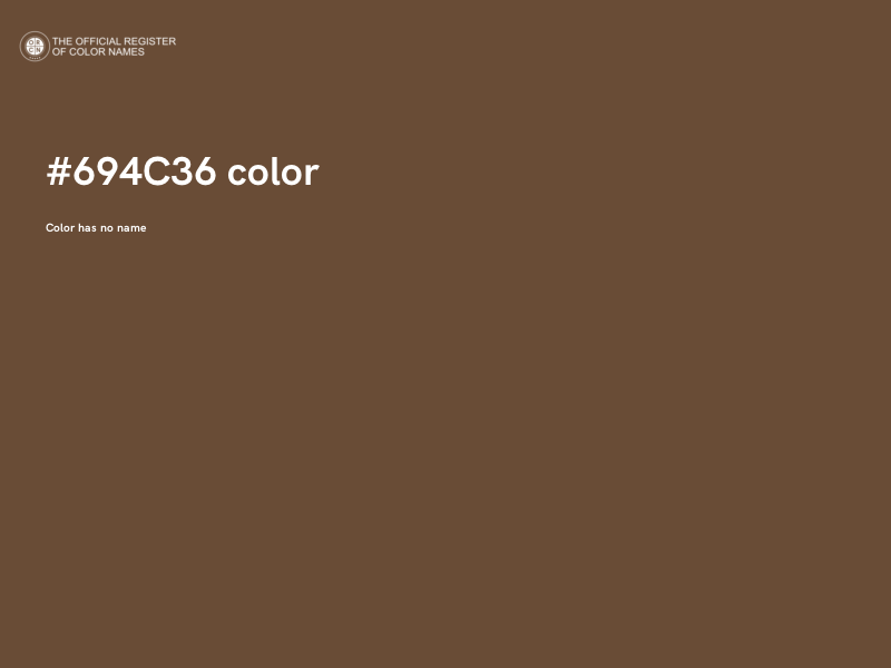 #694C36 color image