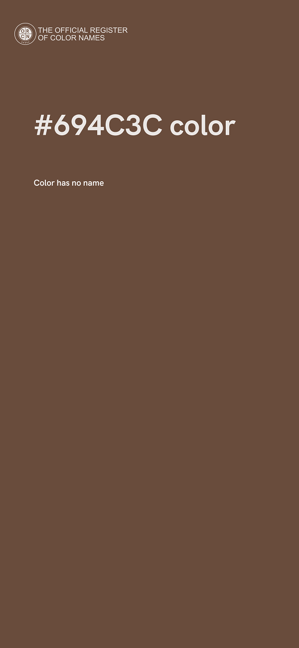 #694C3C color image