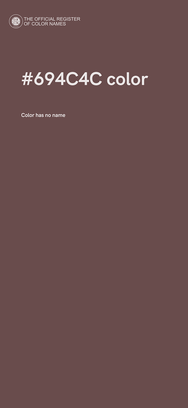 #694C4C color image