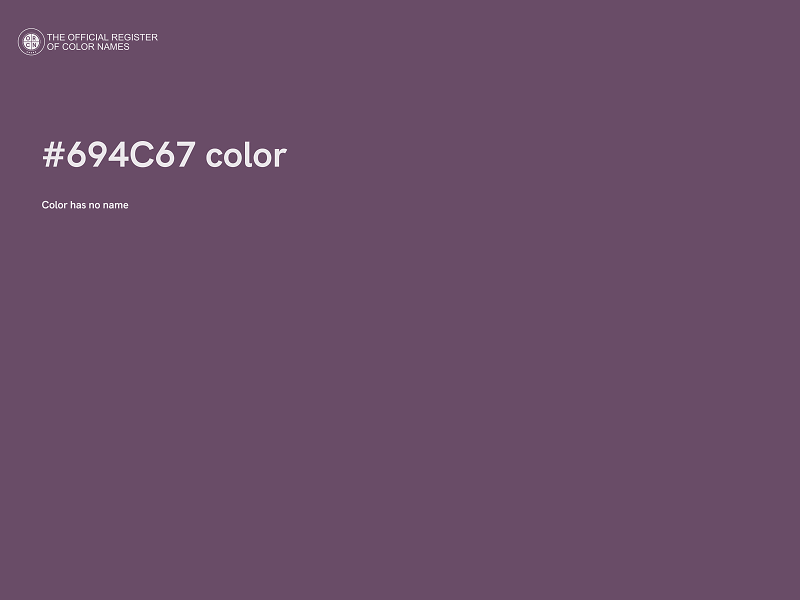 #694C67 color image