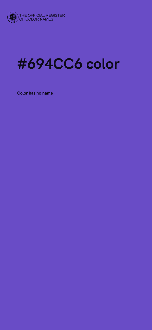 #694CC6 color image