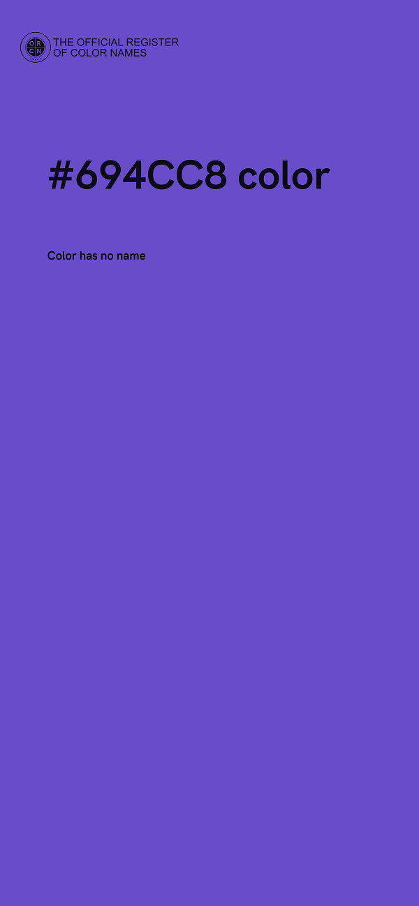 #694CC8 color image