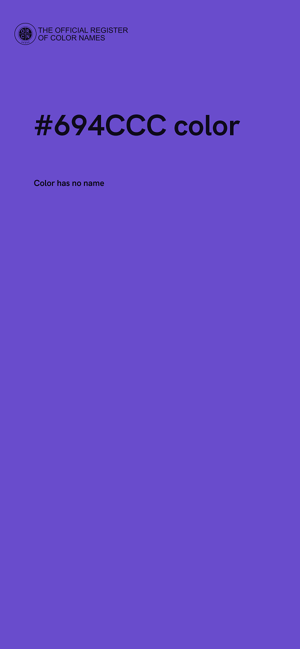 #694CCC color image