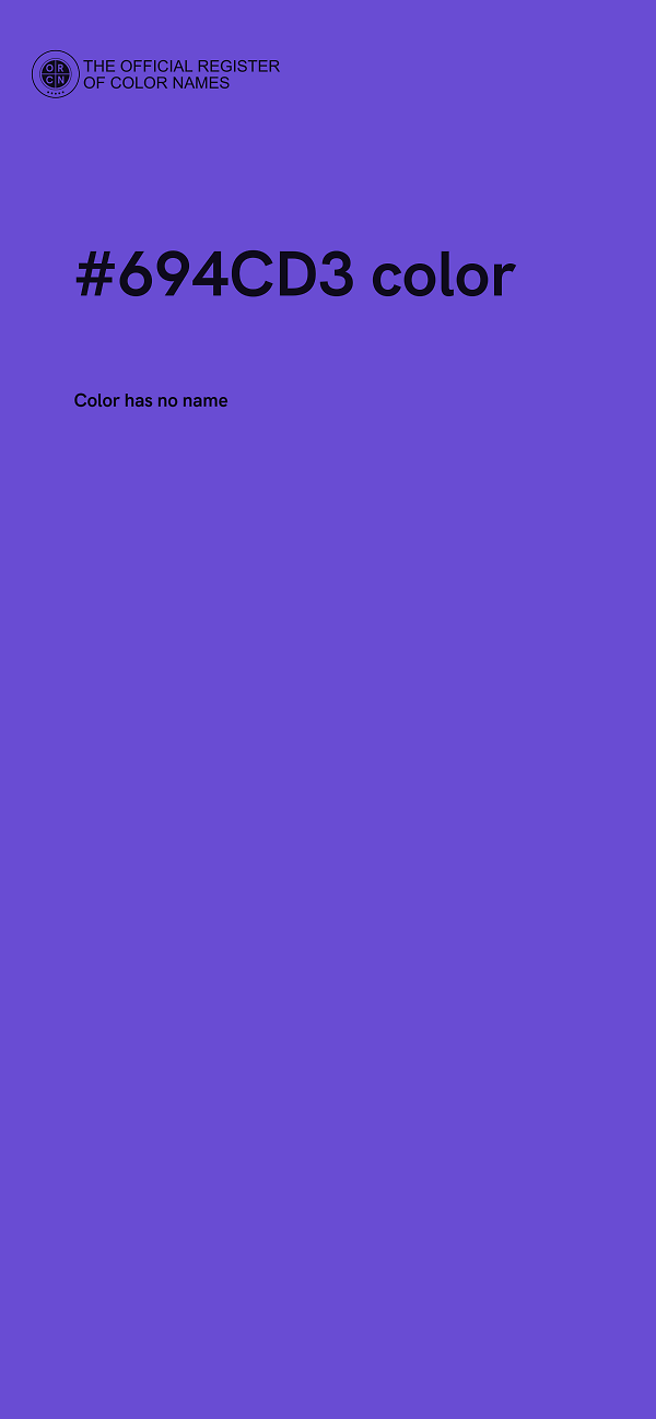 #694CD3 color image