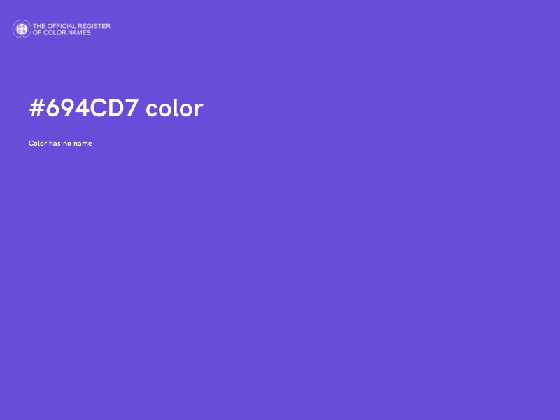 #694CD7 color image