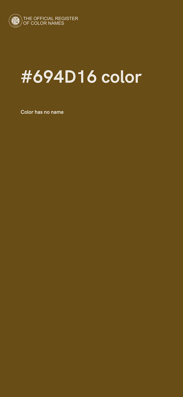 #694D16 color image